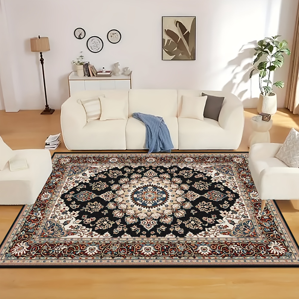 Imitacija Kašmirja+ Podlaga z Težo na Kvadratni Meter + Debelina 8.6mm 1 kos, Božična Dekoracija, Perzijski Potiskan Vzorec Izvrsten Rob Velika