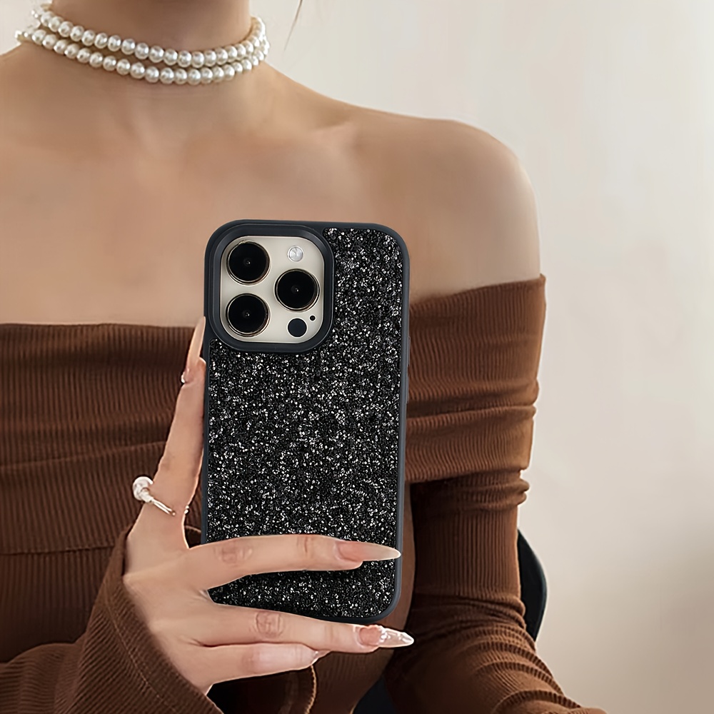 Produktbild von BEZ Handyhülle Für IPhone 15 Pro Max Hülle Glitzer, Sparkle Diamond Crystal Bling Hülle Mit Bling & Co. Serie Für IPhone 15 Pro Max, Bernstein Gold