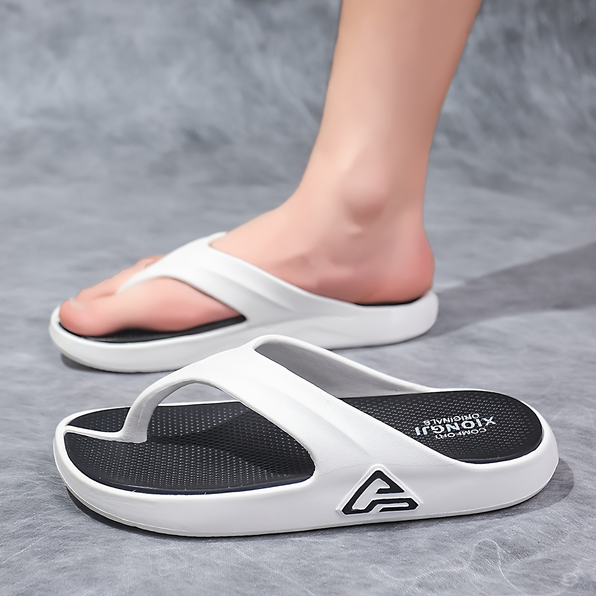 mens stylish eva flip flops soft sole   design ideal for home beach wear lightweight and comfortable beach footwear slipon sandals eva upper sandals Product details 1