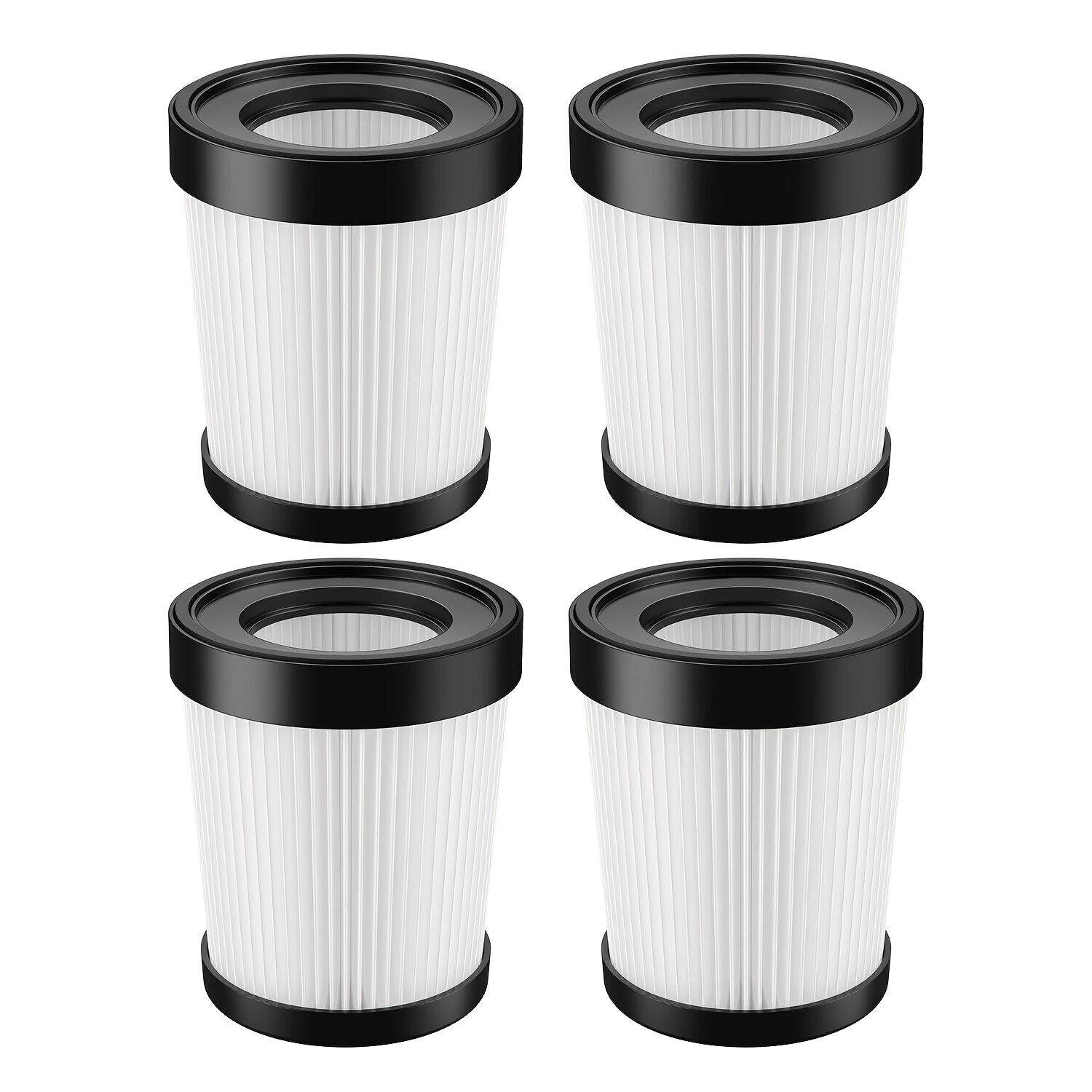 Image of 4pcs Hepa Filter For Lubluelu 202, Osv-102, Besswin W26, Vl732, And 206 Vacuum Cleaner, Washable & Reusable, Installation, Reduction, Transparent Container, Durable Filter
