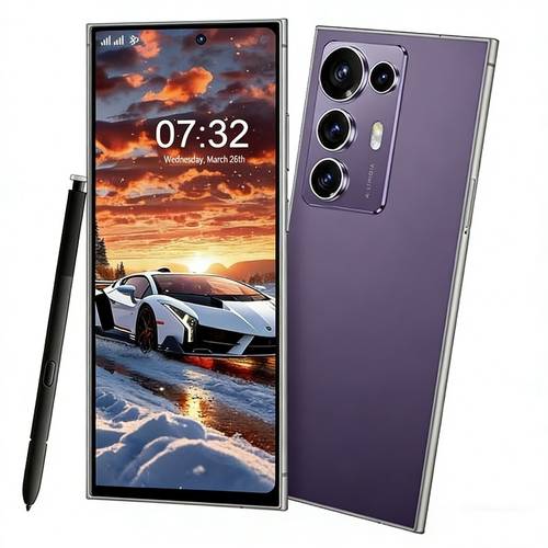 2026 6 8inch enormous display ultra upgrade unlocked mobile phone 4gb 64gb main camera long standby battery type c fast charging with earphone protective case christmas gift