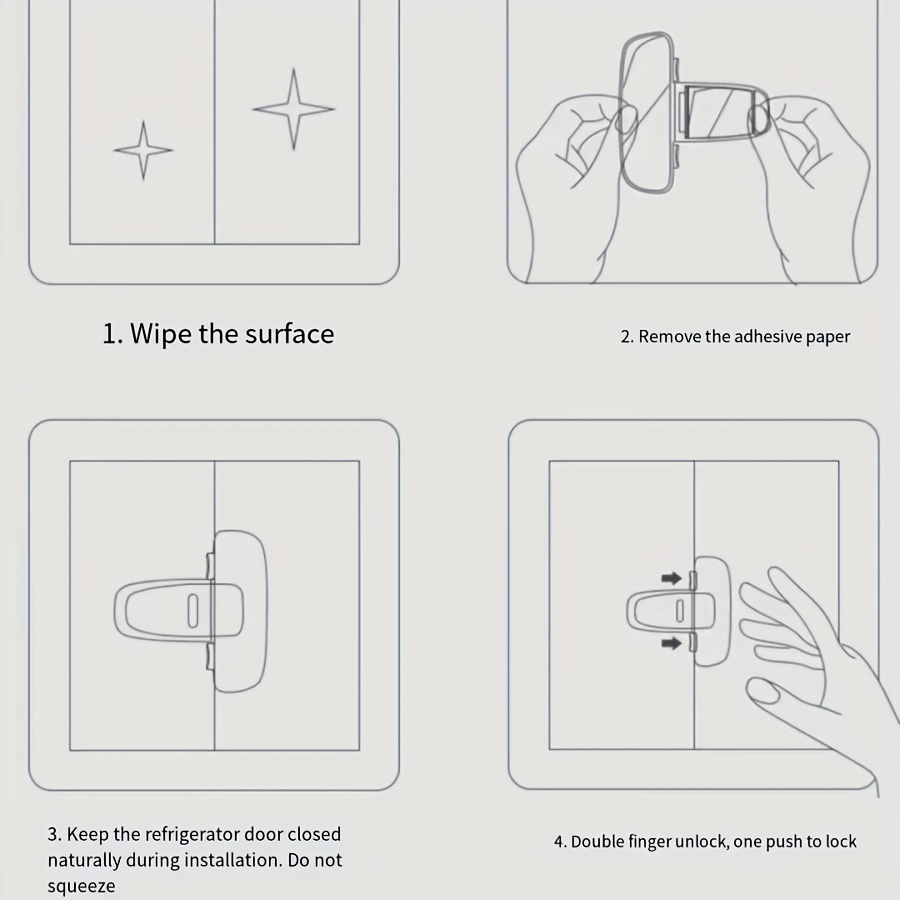   safety refrigerator door latch lead free plastic secure closure lock for   protection details 6