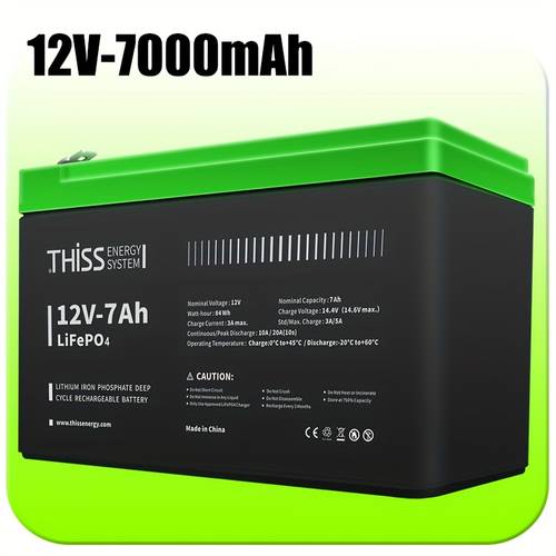 12v 7000mah lifepo4 battery with built in bms 4000 15000 deep cycle life overcharge protection automotive grade lithium iron phosphate cells for trolling motors boats