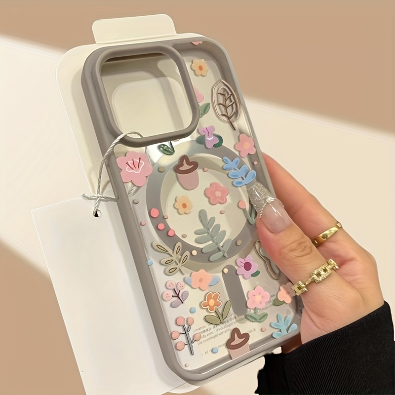 TEMU Phone Case - Magnetic Phone Case Supports Wireless Charging With Full Aesthetic Coverage And Drop Protection, Suitable For Iphone