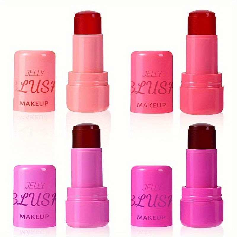 TEMU 4pcs Cooling Water Jelly Tint, Multi-use Jelly Lip & Cheek Tint Stain