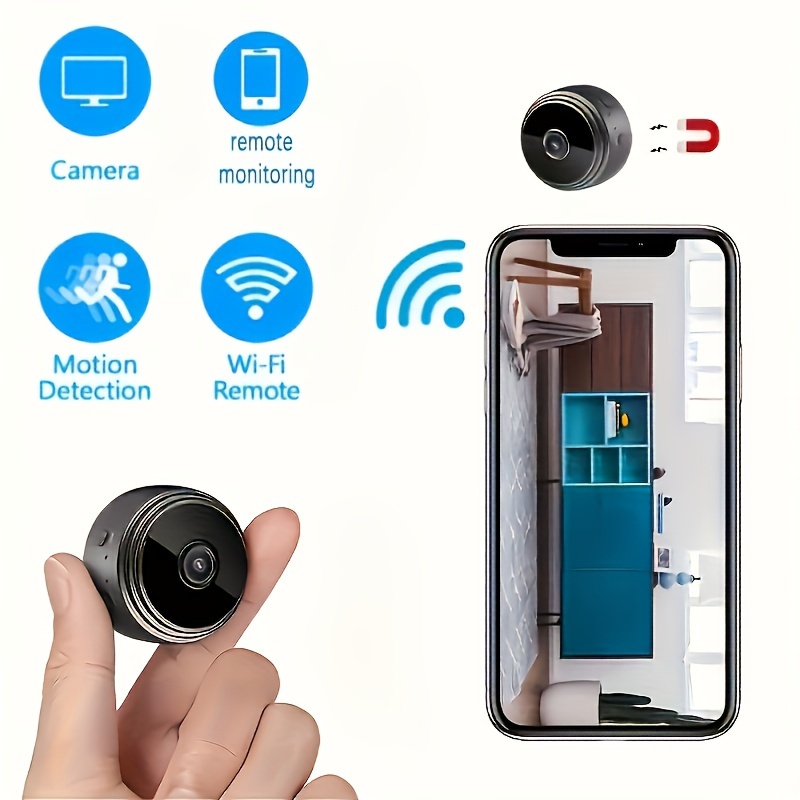 1080P HD Mini IP WIFI Camera Magnetic Camcorder Wireless Home Security Car  DVR Support Night Vision Video Recording Motion Detection, APP Remote