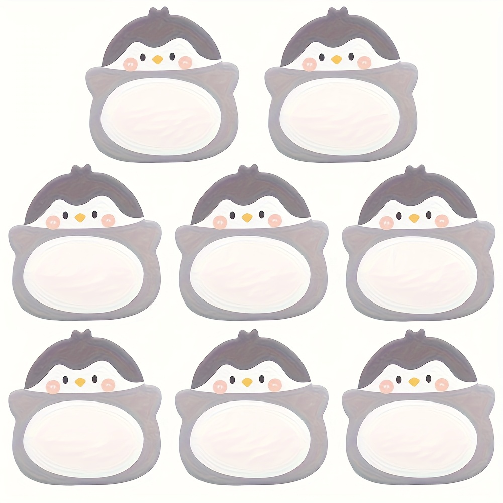 Image of 8-pack Kawaii Penguin Sticky Notes, Cartoon Animal Theme Paper Notes, Good Luck Office & School Supplies, Inspirational Adhesive Page Markers, Cute Anime Labels, Creative Gifts