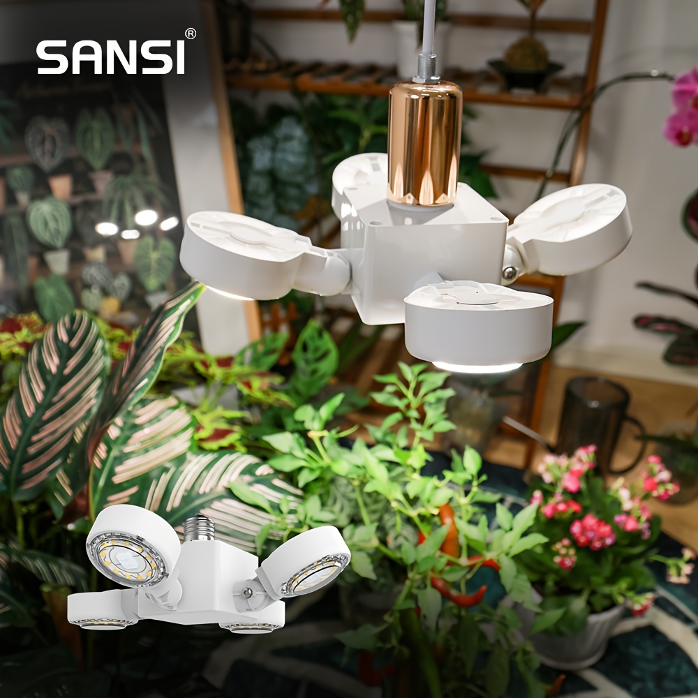 

Sansi 30w Full Led Grow Light, 2500- Plant For Indoor Plants, Seed Starting And Flowering, E26 Base