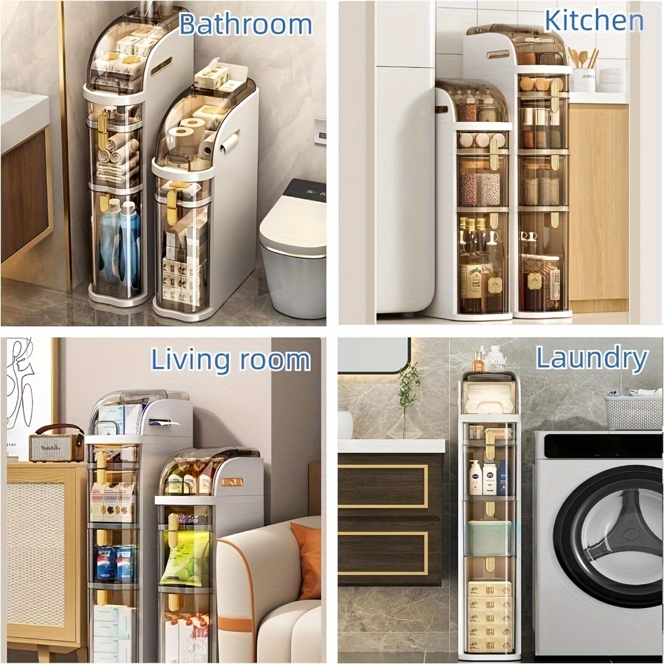 2/3 tier Plastic Storage Cabinet Viewing Window - Temu