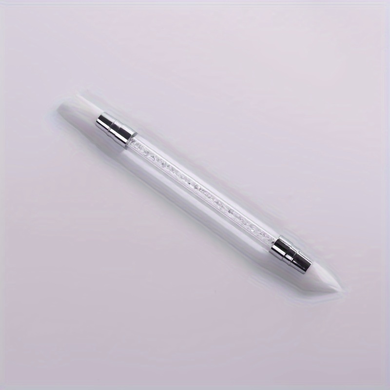 Image of 1/3pcs Nail Art Brush, 3d Carving Mirror Glitter Powder Dotting Painting Nail Pen, Gel Polish Manicure Tools