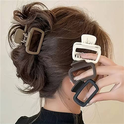5pcs set of small square claw clips for women clip hair accessories for high ponytails fashion hair clips