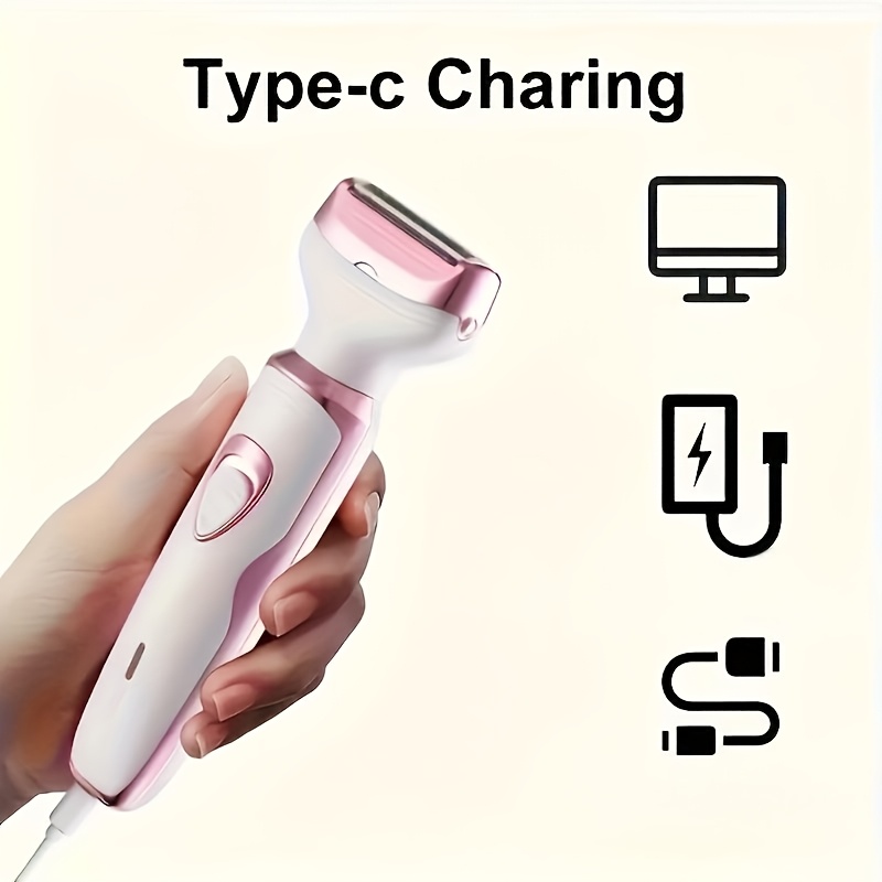 Set epilator electric multifuncțional pentru femei, încărcare USB, potrivit pentru îndepărtarea părului de pe sprâncene, nas, față, picioare și alte zone. Portabil și delicat, este un cadou perfect pentru prietenele tale.