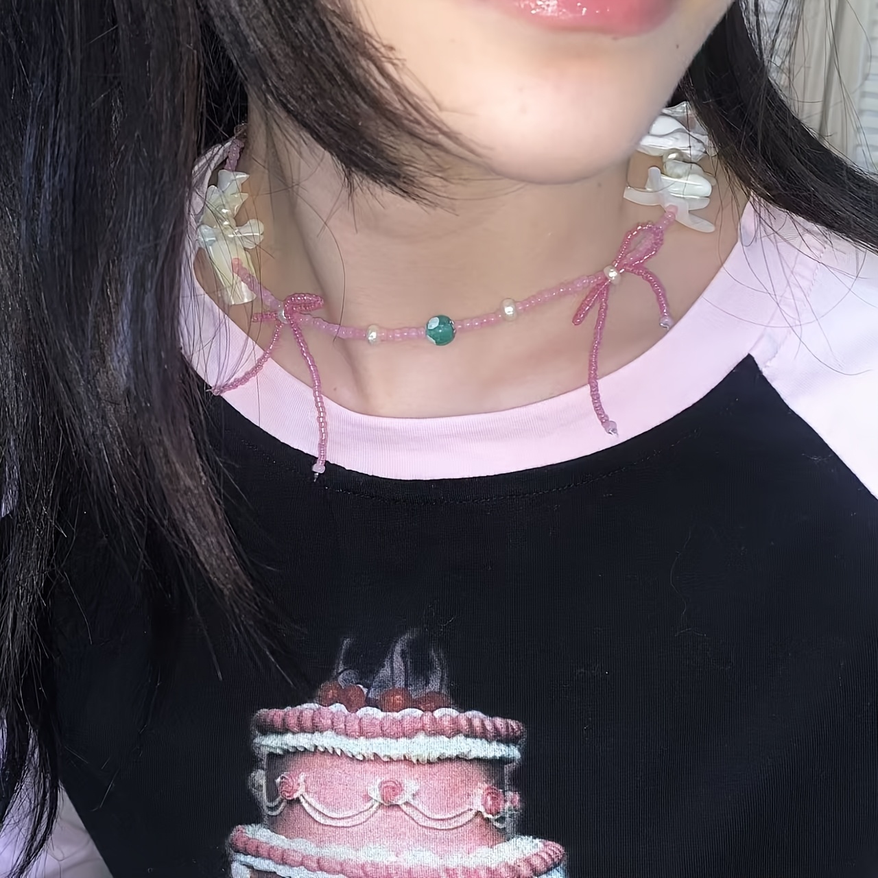 Pink Series "Trip to Kythira" Women's Choker Necklace