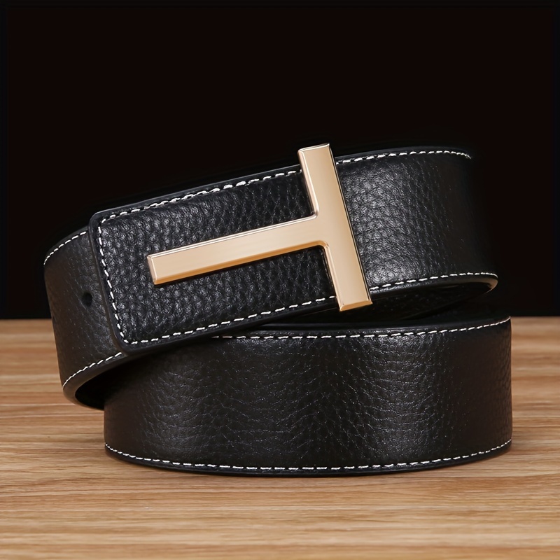Double Sided Head Layer Leather Belt for Couples