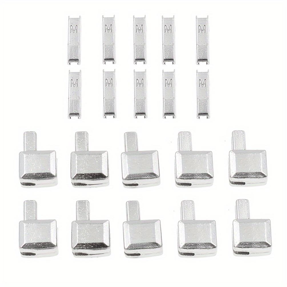 Image of 10 Pairs Of Size 5 Zipper Inserts Insert Zipper Tail Insert Clothing Square Inserts