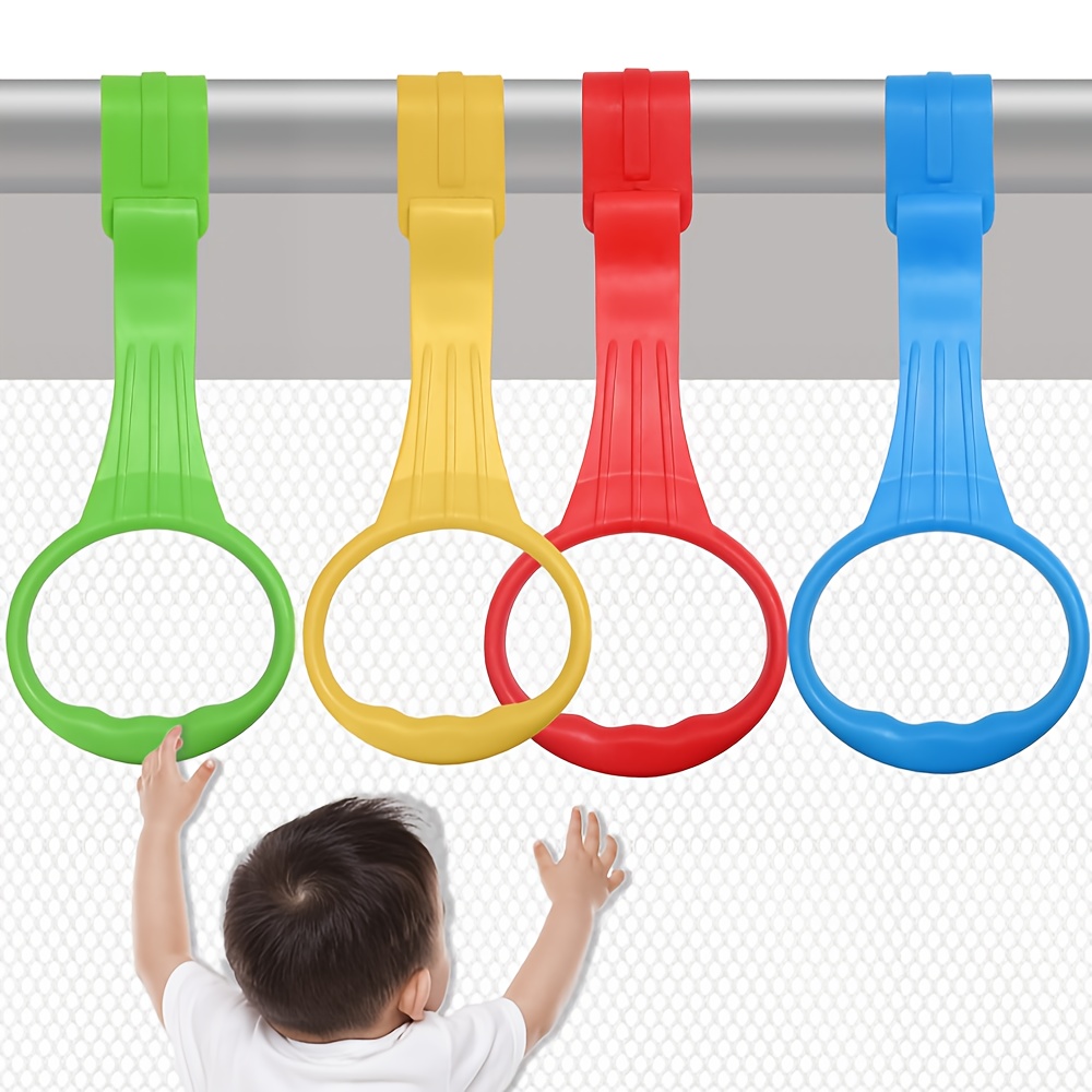 Baby Crib Pull Rings Exercise Aid Standing Rings Infant Toddler Activity