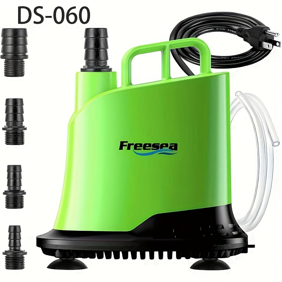 900gph 60w Adjustable Submersible Water Pump, Operation, For Pond, Fountain, Aquarium, Hydroponics System, Garden Waterfall And Outdoor Water Feature, Without Battery