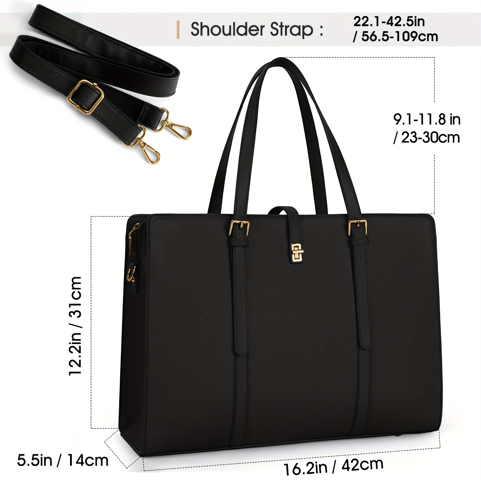 leather laptop tote ladies