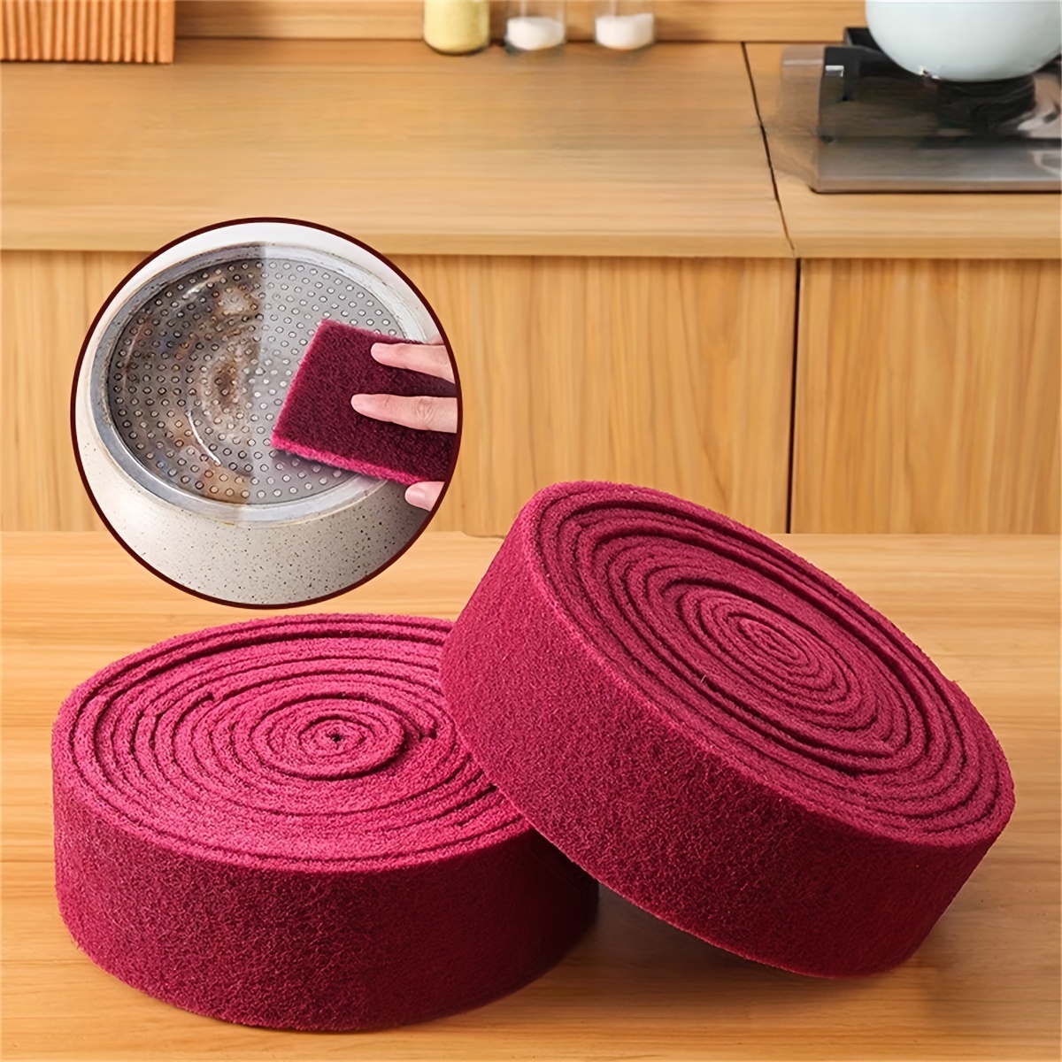 

Cloth, Stain Removal Cleaning Brush For Home, Suitable For Metal And Stainless Steel Surfaces, Hand Wash Only, Modern Nylon Rectangular Dishcloth