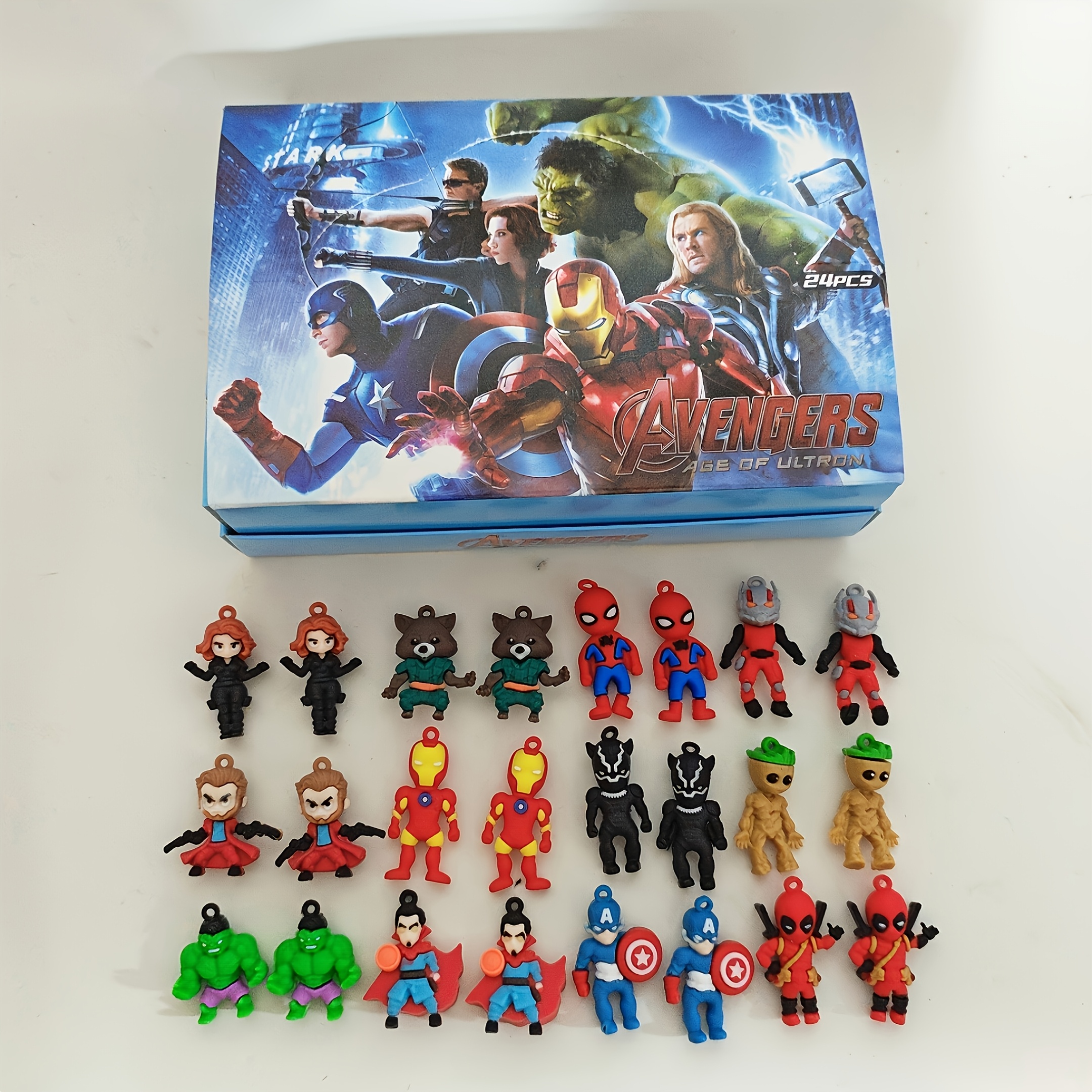 Image of 24pcs Boys' Keychain Gift Box Set. Party Favor Bag Fillers, Suitable For Children, Girls, Boys, Class Gifts, Party Rewards, Etc. Suitable For And Pet Toys, Back-to-, And Graduation Season