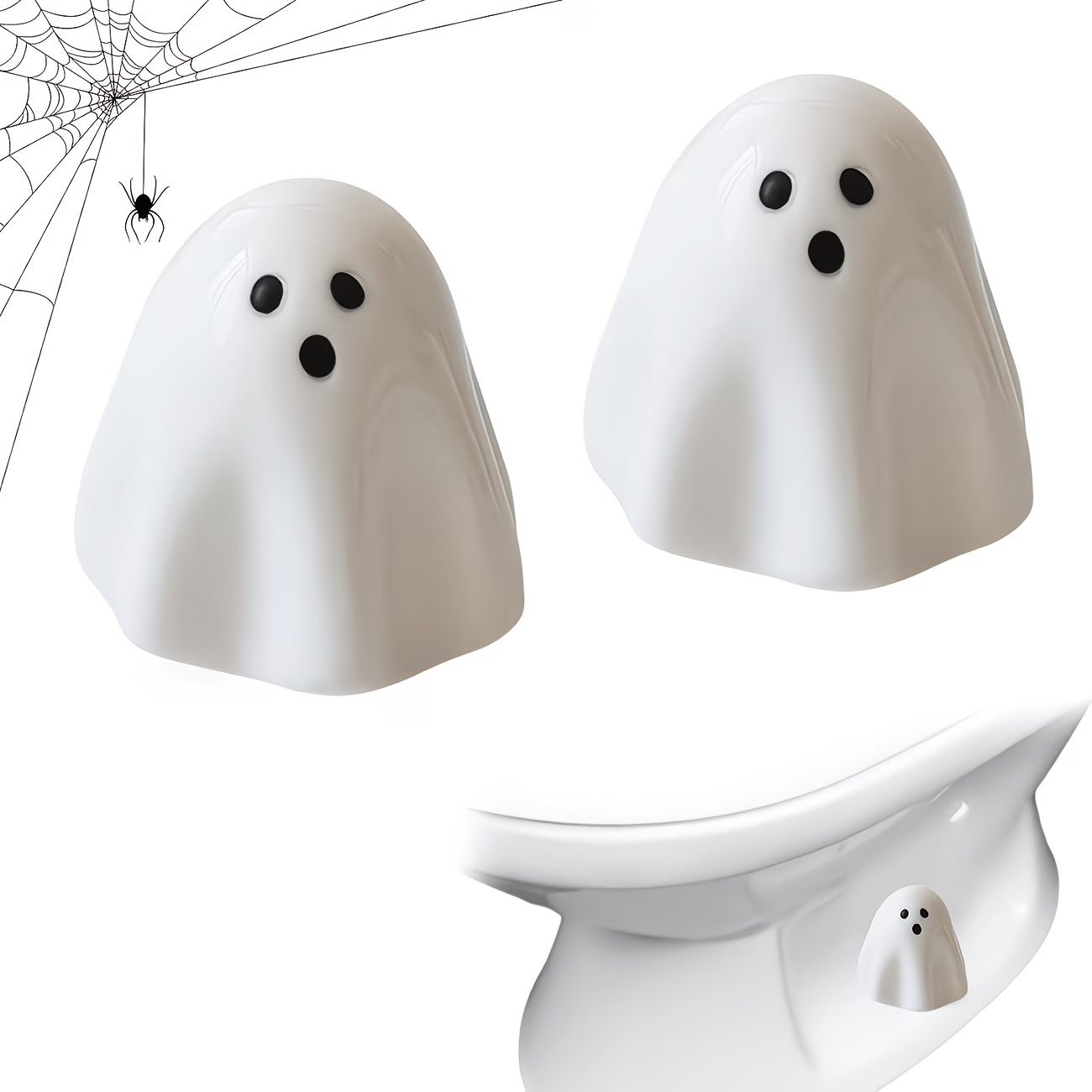 TEMU Set Of 2 Decorative Toilet Caps Featuring Cute Designs, Perfect For A To Your Bathroom Decor And Replacing Old Parts