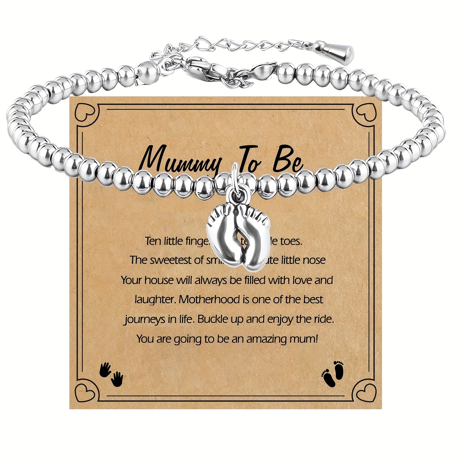 TEMU Gifts For Mums To Be, Baby Shower Gifts, Gifts For Mums To Be, Women’s Bracelet With Choker Charm And Greeting Card, New Mum Gifts, Pregnancy Gifts For Mums To Be, Birthday Christmas Gifts TEMU Gifts For Mums To Be, Baby Shower Gifts, Gifts For Mums To Be, Women’s Bracelet With Choker Charm And Greeting Card, New Mum Gifts, Pregnancy Gifts For Mums To Be, Birthday Christmas Gifts