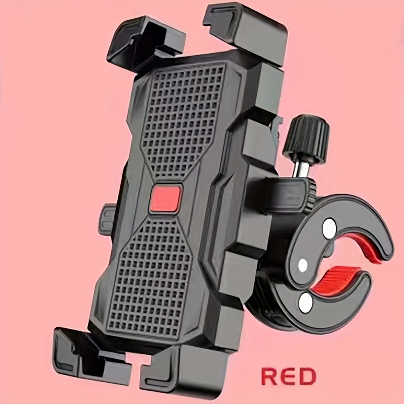 bike phone holder bicycle phone mount for handlebar   anti shake shockproof cell phone holder secure mechanical locking riding bracket for motorcycle mountain bike scooter