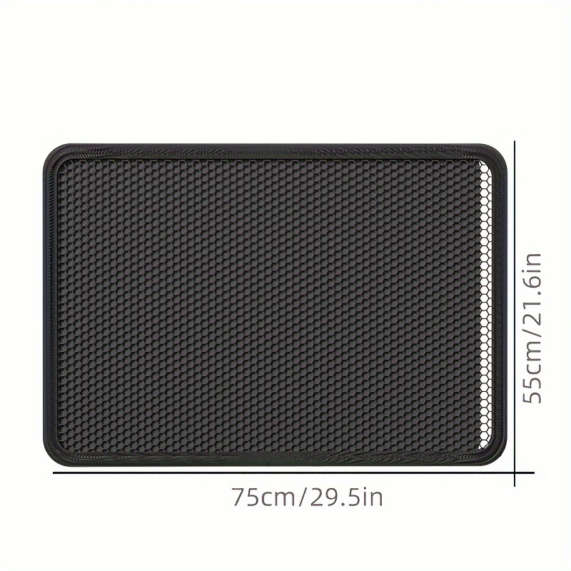 Extra Large Dual-layer Eva Cat Litter Mat - , Leak-proof Design With Mesh & Solid For Litter Trapping, Home Pet Use, Cat Litter Mat Extra Large