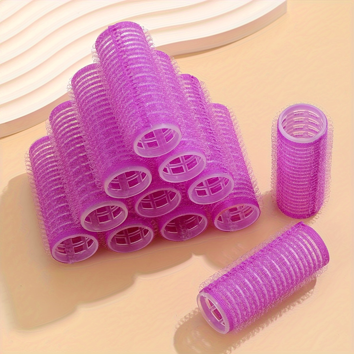 MagiDeal 10er-Set Lockenwickler Selbsthaftend – 8 Größen (20-48 Mm), Ohne Hitze, Für Alle Haartypen