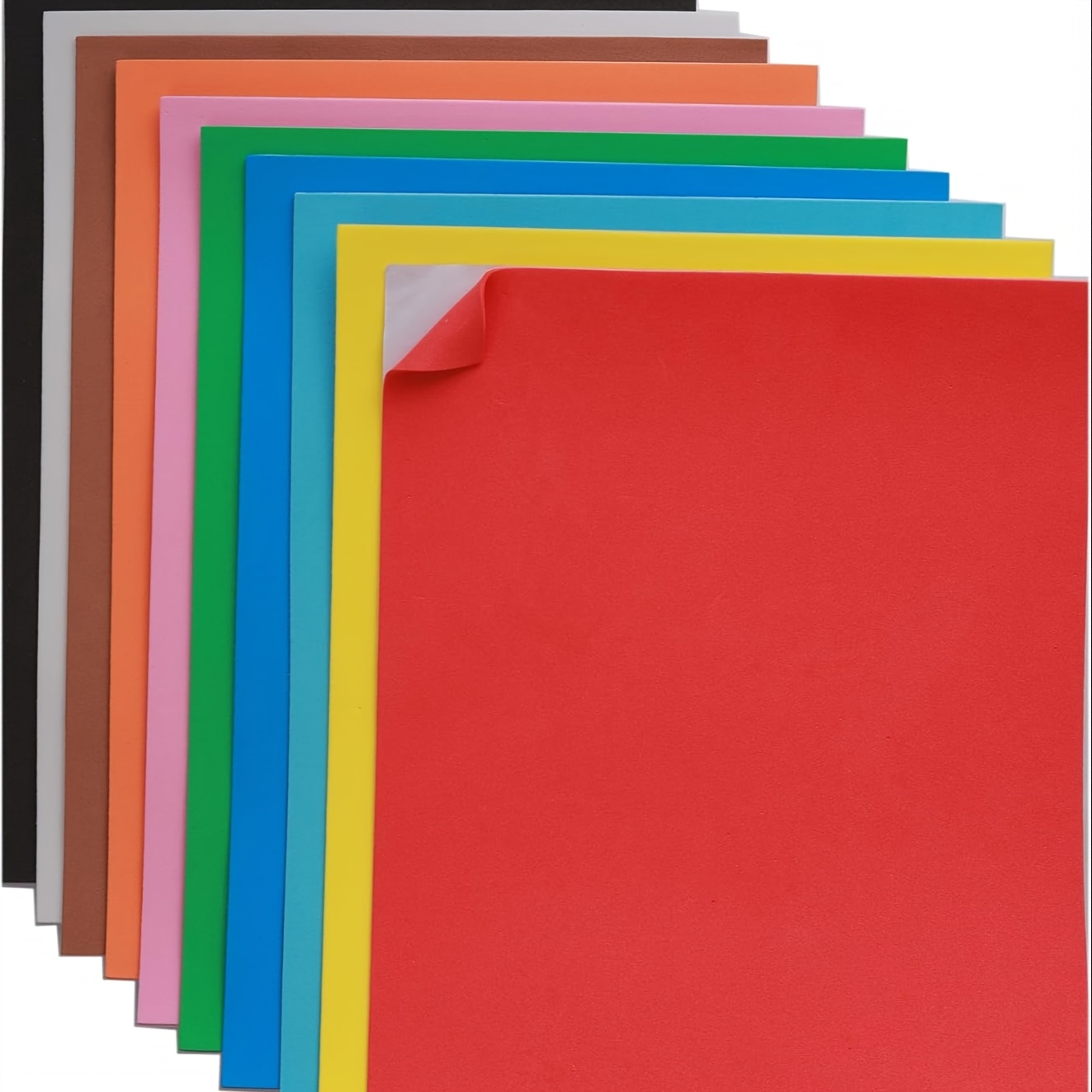 

10pcs Large Eva Paper - Assorted Colors, Ideal For Packaging & Art Projects, Perfect Christmas Gift, Winter, New Year