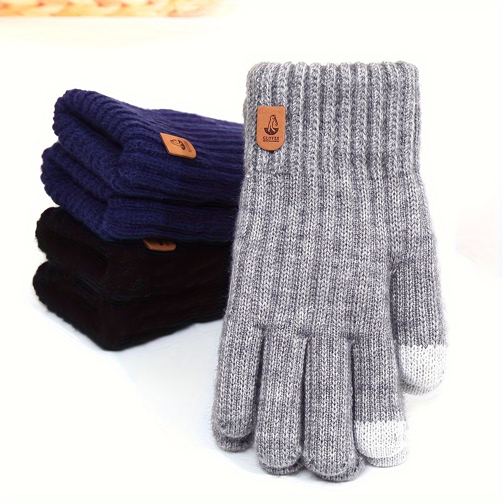 12 Pairs Of Winter Fleece Gloves, Soft Warm Cozy Sports