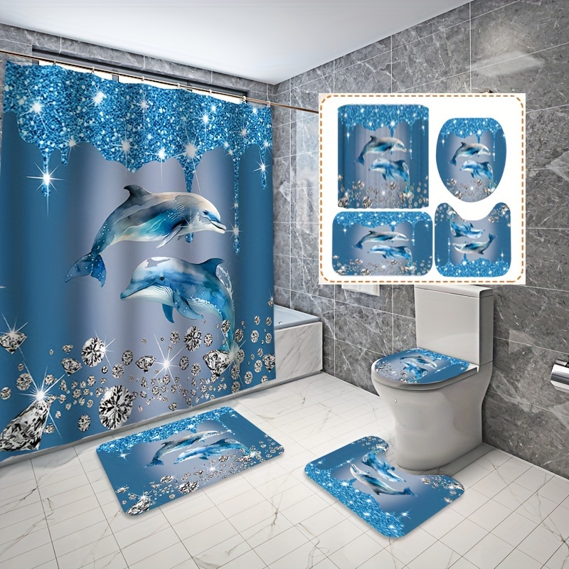Your Bath Space with Luxe Shower Curtains Temu United Kingdom