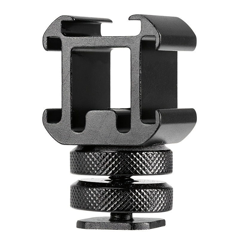 Image of Aluminum Slr Shoe Extension Mount | Compatible With , , Dslr Cameras, For Microphone, Led Fill Light, Monitor, Camera Cage, Vlog Video, Photography Studio Accessory