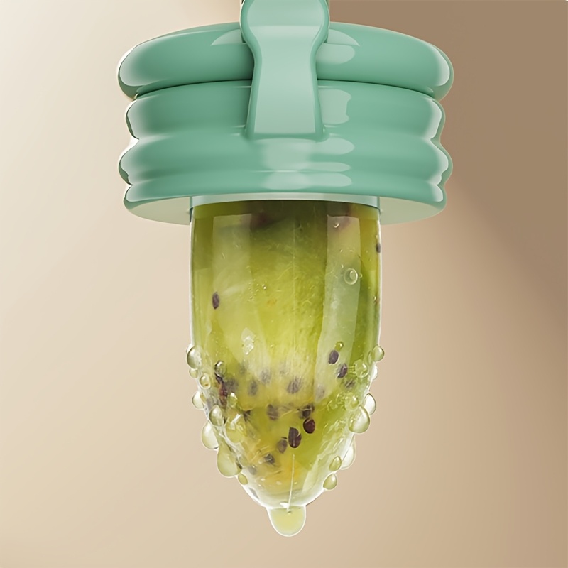 1 Silicone Baby Feeding Pacifier, Fruit & Vegetable Feeder, BPA-Free Teething and Tasting Pouch, Food-Grade Silicone, for 0-3 Years Old Babies and Toddlers