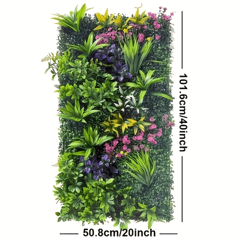 3d Artificial Grass Wall Panel, 40×20in Faux Greenery Wall, Uv Resistant Fake Grass Backdrop, Indoor Outdoor Privacy…: retailer-supplied image