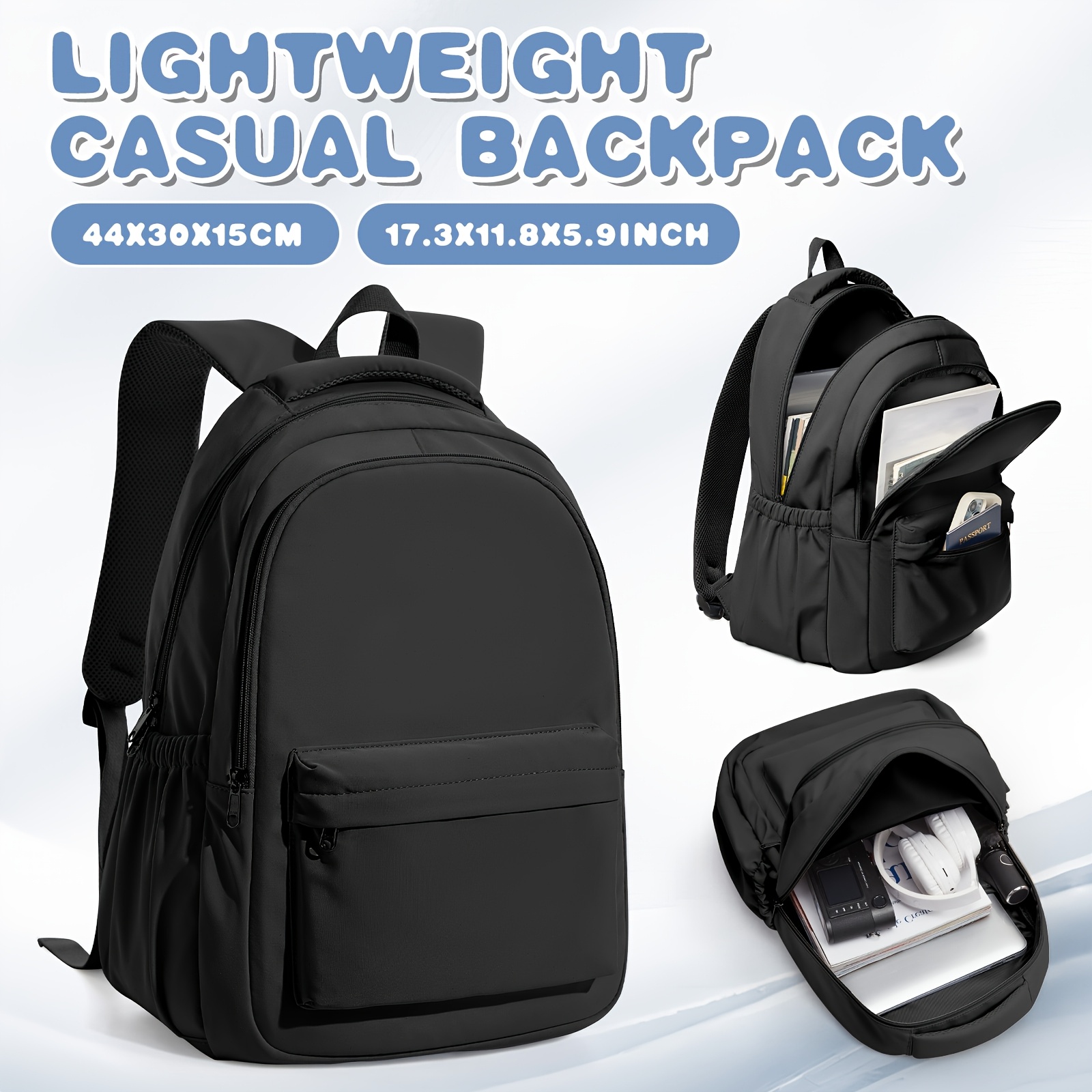 Image of New Style Backpack For Female College Students, High Schoolers, And Middle Schoolers, Casual Large Capacity Boys' Bag For Daily Outdoor Use, For Teenager, For Teenager