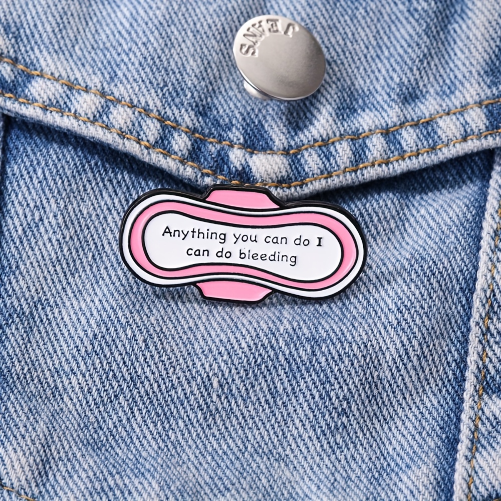 TEMU Pin de esmalte sangriento "Anything You Can Do ", decorativa de moda, adornos para solapa, insignias para bolso, pin de regalo