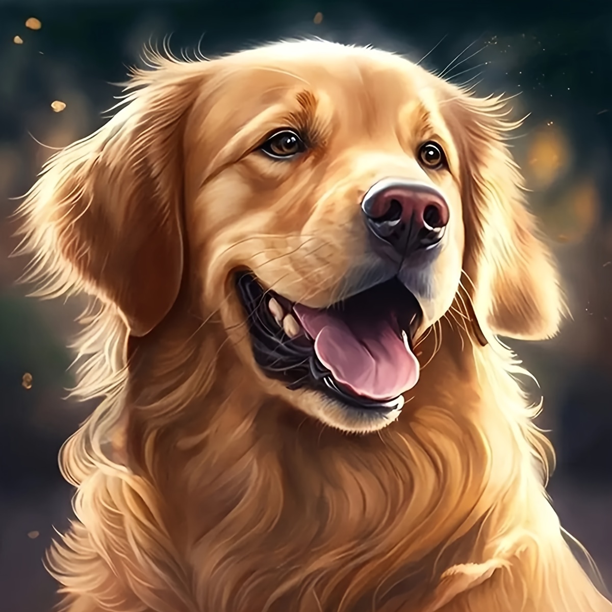 

1pc 7.9*7.9in 5d Diy Diamond Art Painting, Dog, Full Diamond Art Painting, Embroidery Kits, Handmade Home Decor