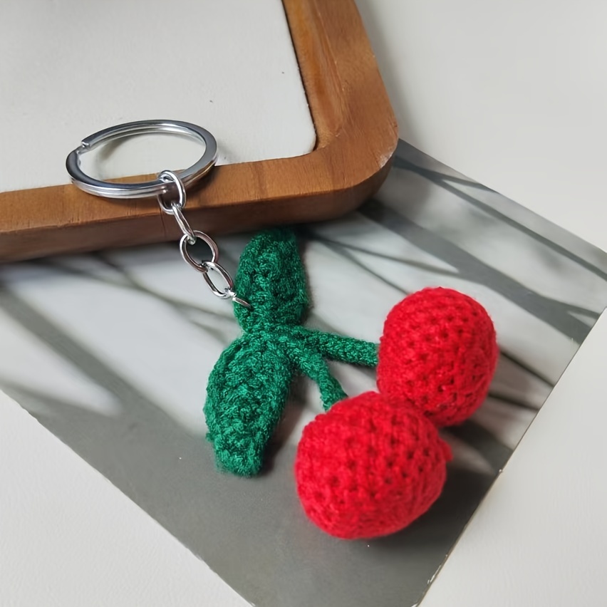 A Cherry Keychain Bag Key Pendant Personalized Cute Anti-key Loss Keychain