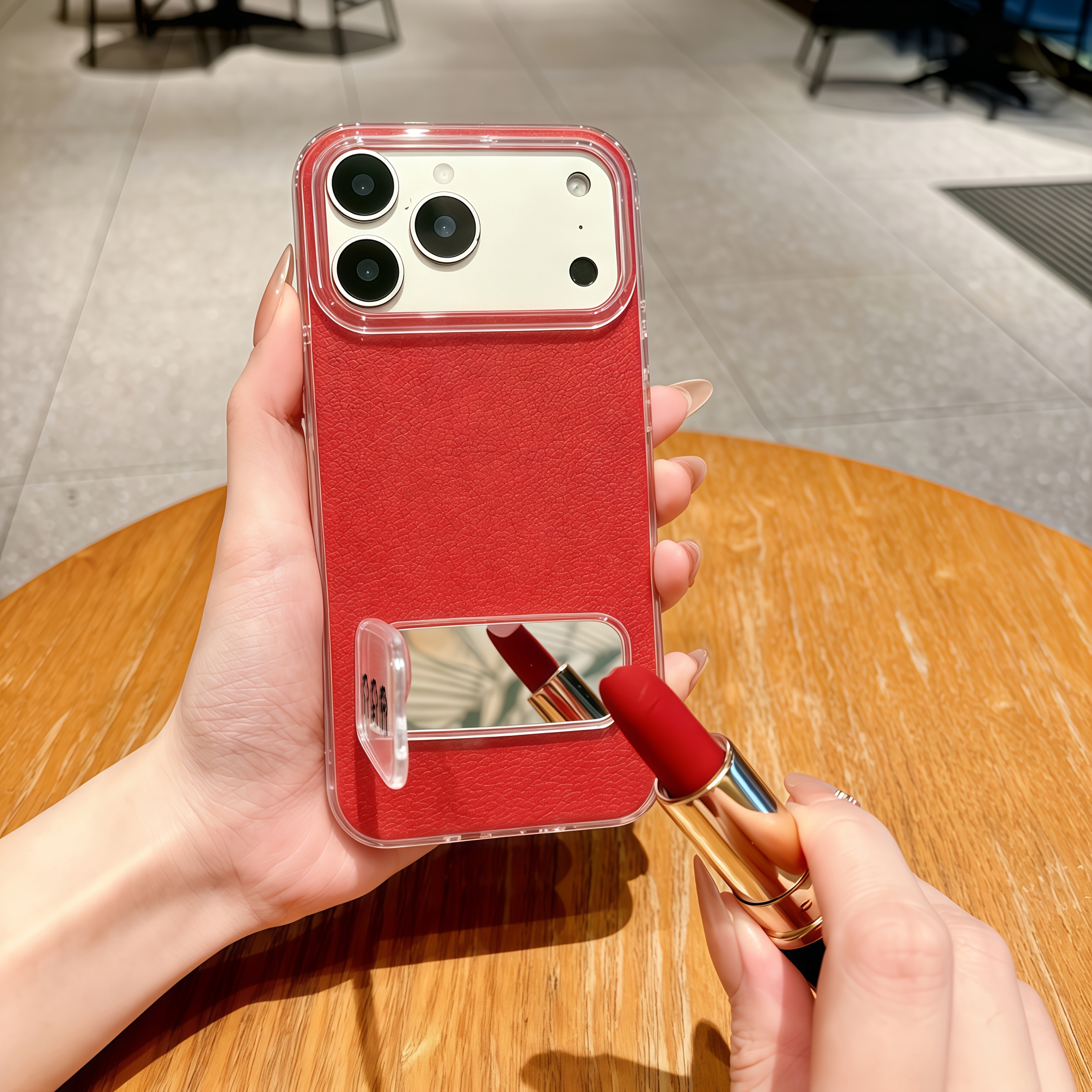 Cat Paw Pattern Transparent Phone Stand, Foldable Design