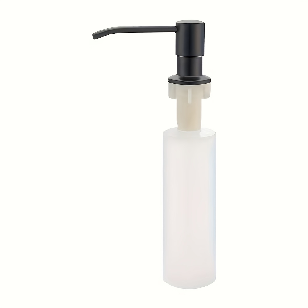 1pc Sink Soap Dispenser With Easy-clean -free Plastic Container - Hygienic - For Liquid Soap, Shampoo, Body Cleanser & Dishwashing - Suitable & Bathroom Sinks