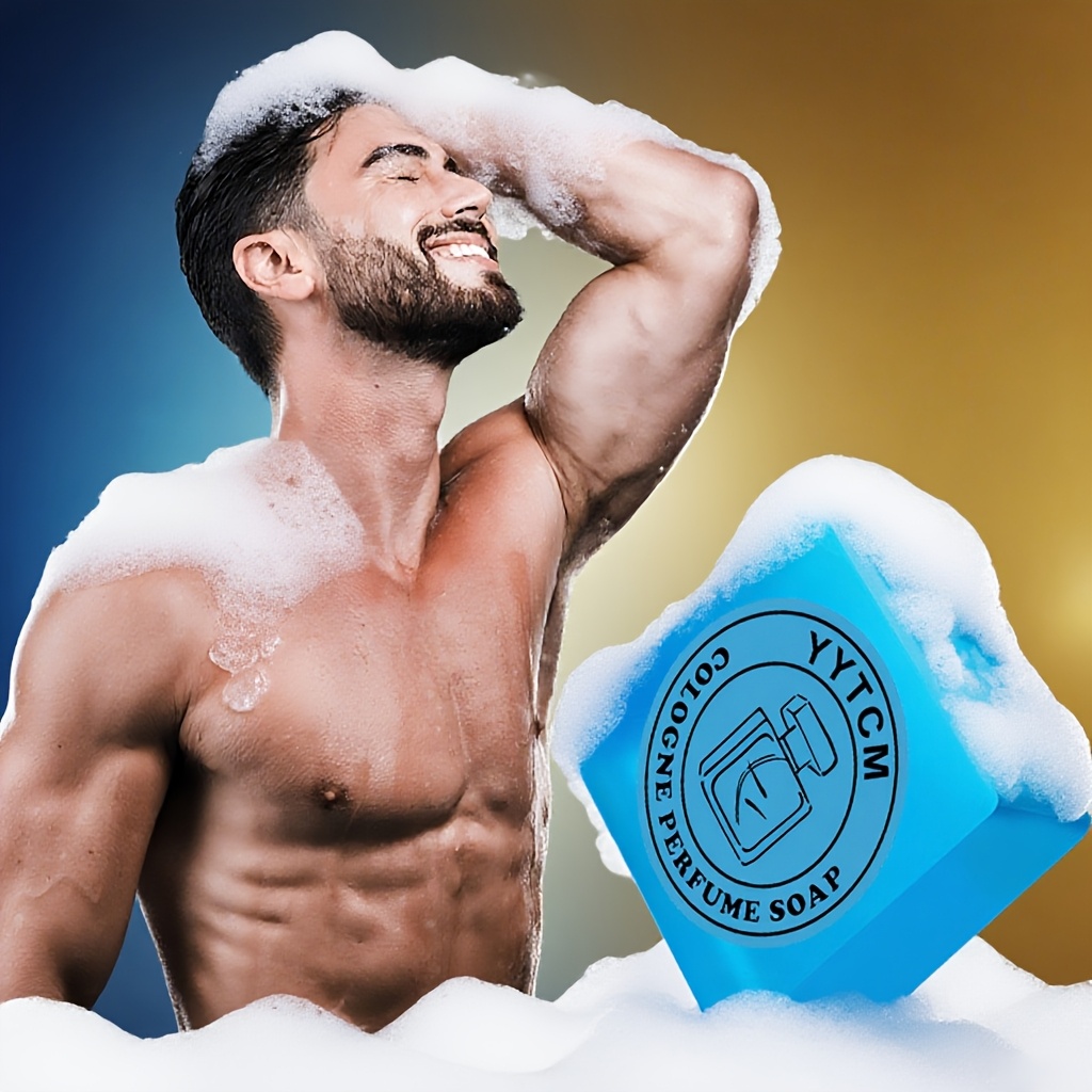 handmade mens cologne soap free long scent Temu