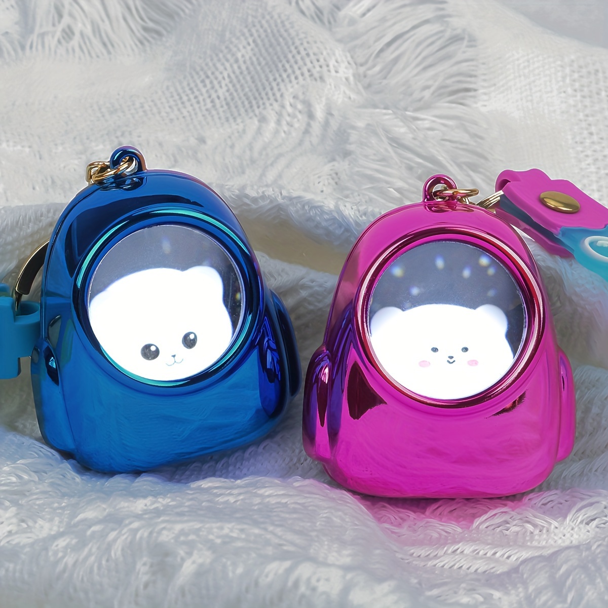 

Porte-clés Étoilé et Chaton Phosphorescent - Charme Animal de Dessin Mignon, Accessoire de Sac à Dos en PVC, Décoration de Voiture, Accent de Maison, pour Cadeau de Couple