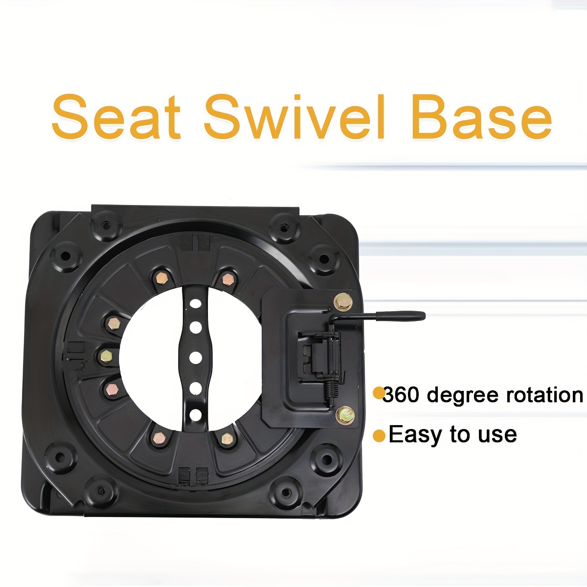 360 Degree Seat Swivel Base, Seat Swivel Base, 130kg/286 Lbs, 6lb Seat Swivel Base For Motorhome, Rv, Boat, Bus, Swivel Seat Base Turntable Rotatable Adapter