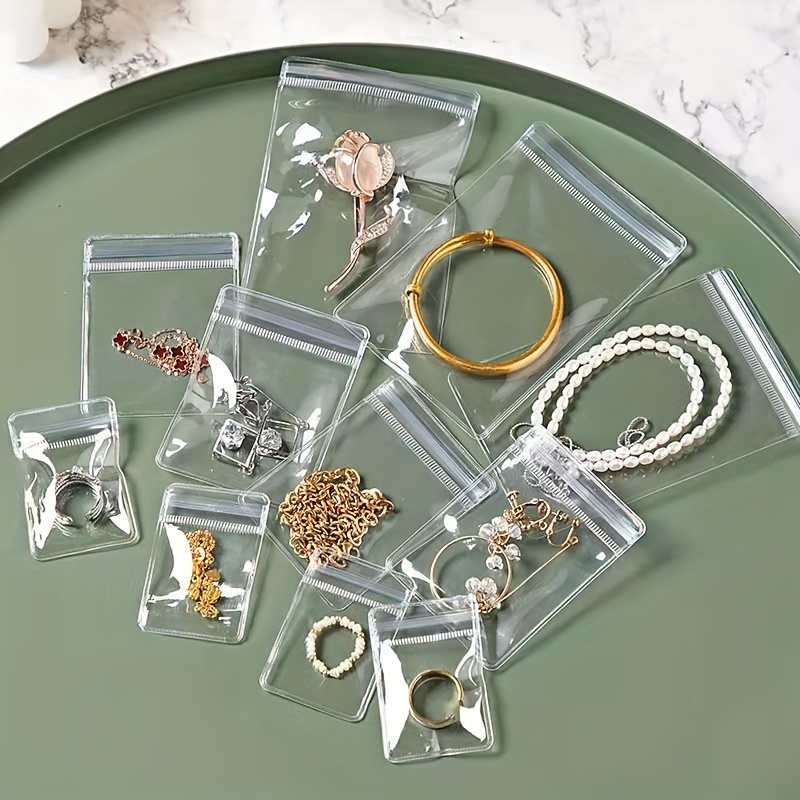 

20 Pcs Jewelry Organizer : Clear Zippered Jewelry , For , , And Bracelets - Portable, , And