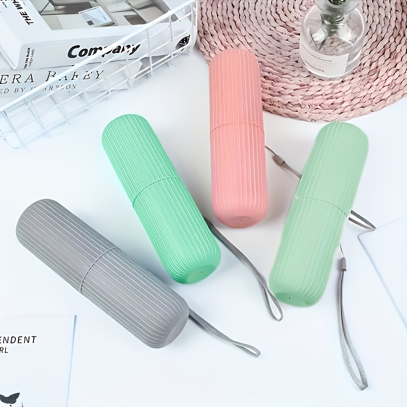 Travel Toothbrush Cup and Holder, Portable Toiletry Caddy