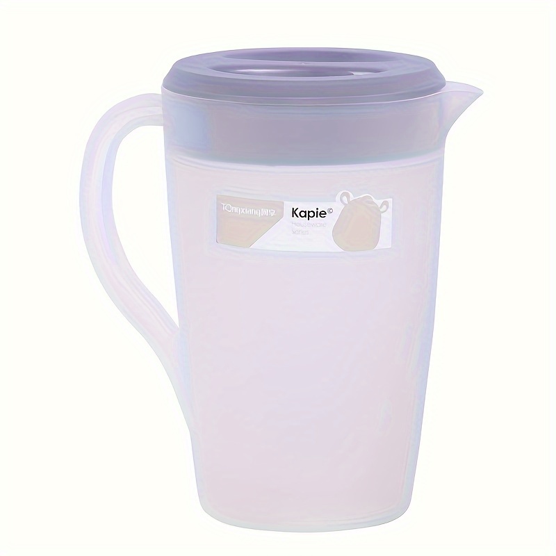 

Valentine's Day & Easter Gift - 1-pack Portable Water Pitcher With Lid, Kapie Large Capacity Cold Water Jug, Bps-free Pp, Simple & Elegant Design For Daily Use, Ideal For Women's & Mother's Day