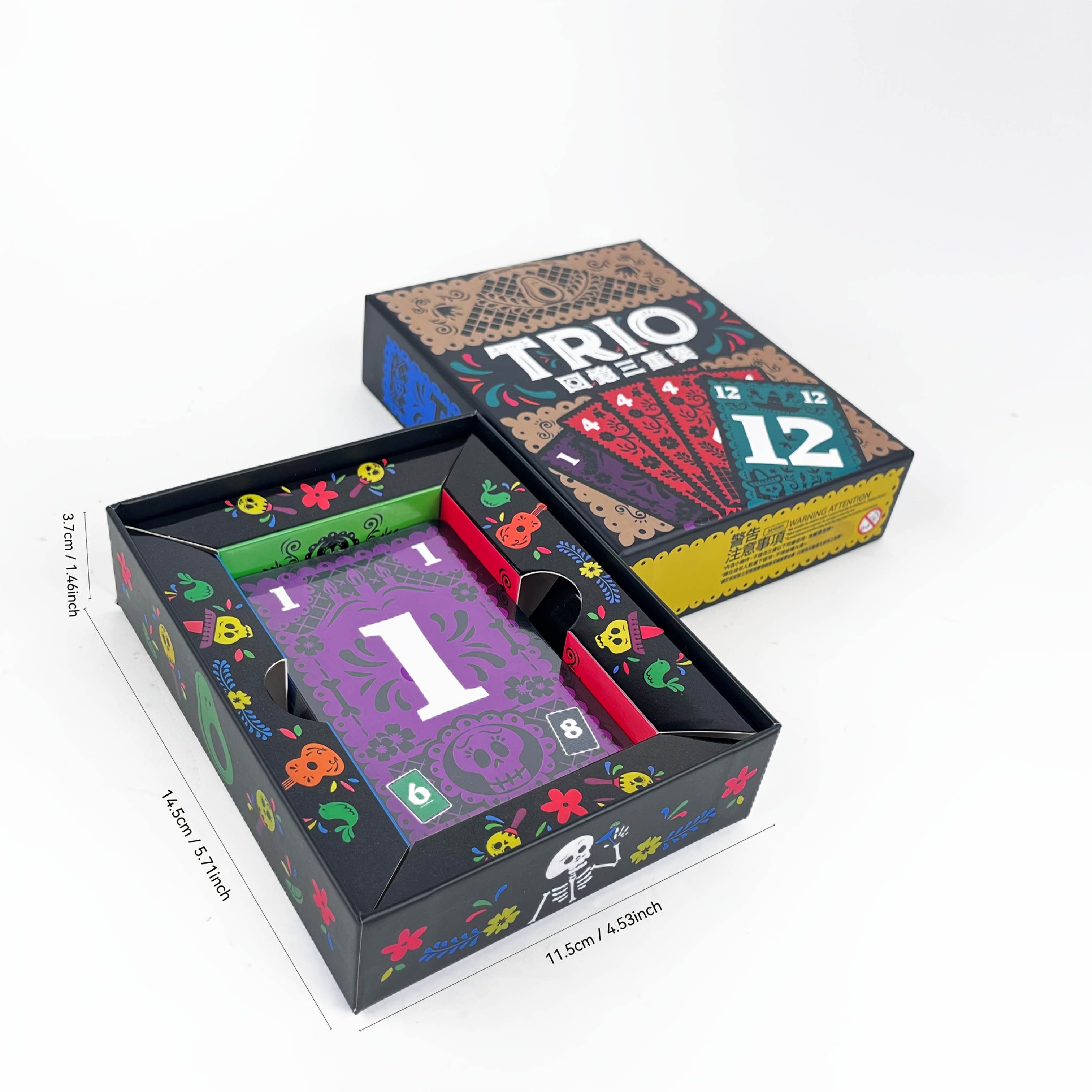 TRIO Strategy Board Game - Fun Family Fun Game with Colorful Cards, Music, and Illustrated Guidebook for Parties, Gatherings, and Family Game Nights, Party Game | Musical Elements | Colorful Cards | Card Stock Material