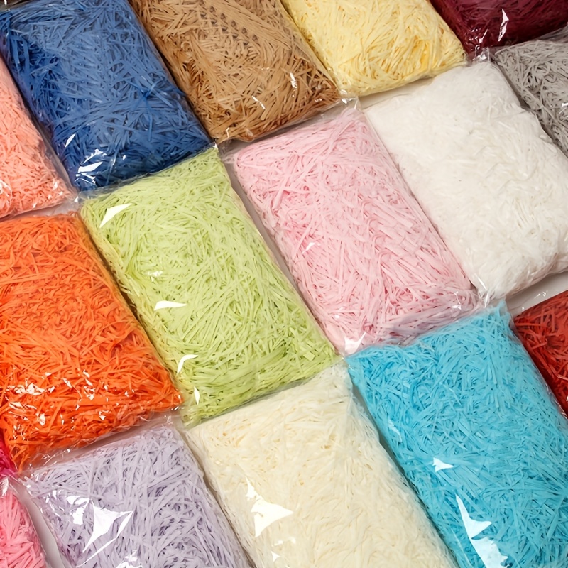 150g Multicolor Crumpled Raffia Paper Filler - Non-Toxic Shredded Craft Stuffing for DIY Wedding, Birthday, Party Decorations, Gift Box & Hamper Filling - Pastel & Bright Colors (Pink, Blue, Green, White, Golden, Turquoise) -, Shredded Paper, Tissue Paper Shredded, Packaging Supplies For Small Business, Shredded Paper For Packaging, Gift Wrapping Supplies, Christmas Eve Box Fillers, Christmas Decorations, Christmas Packaging, Small Business Supplies, Packing Supplies,