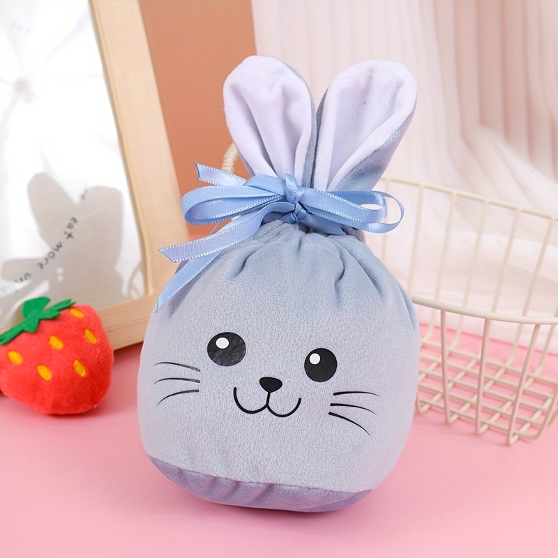 easter bunny velvet drawstring gift bag adorable Temu Denmark